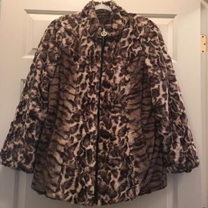 Dennis Basso Leopard Fur Coat